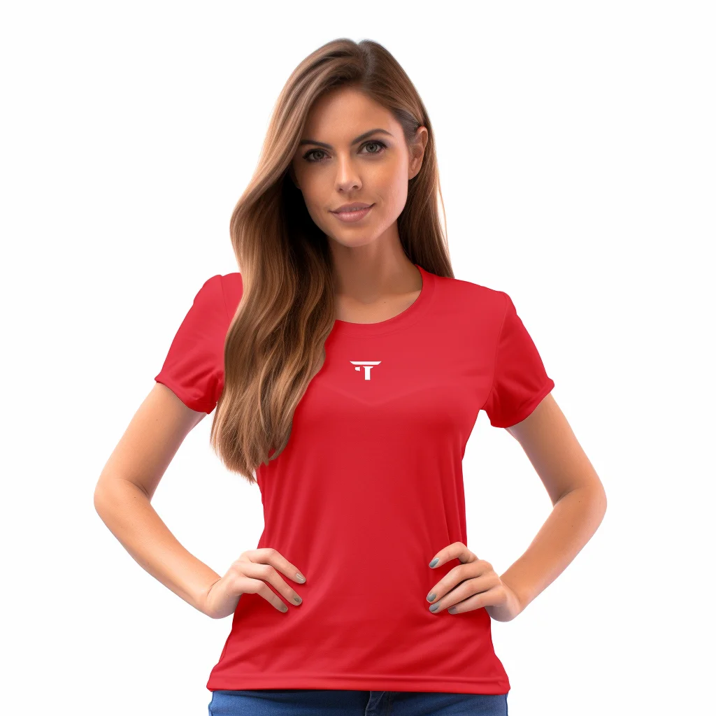 Factory Directly UPF 50+ Quickly Dry Fit Interlock 100 Polyester Custom Workout T-shirt Women