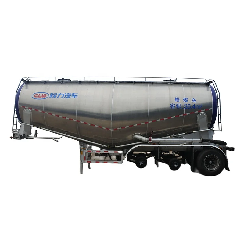 High quality 3-axle bulk-cement delivery semi-trailer  with 35,000L  Aluminum alloy material tanker for sales