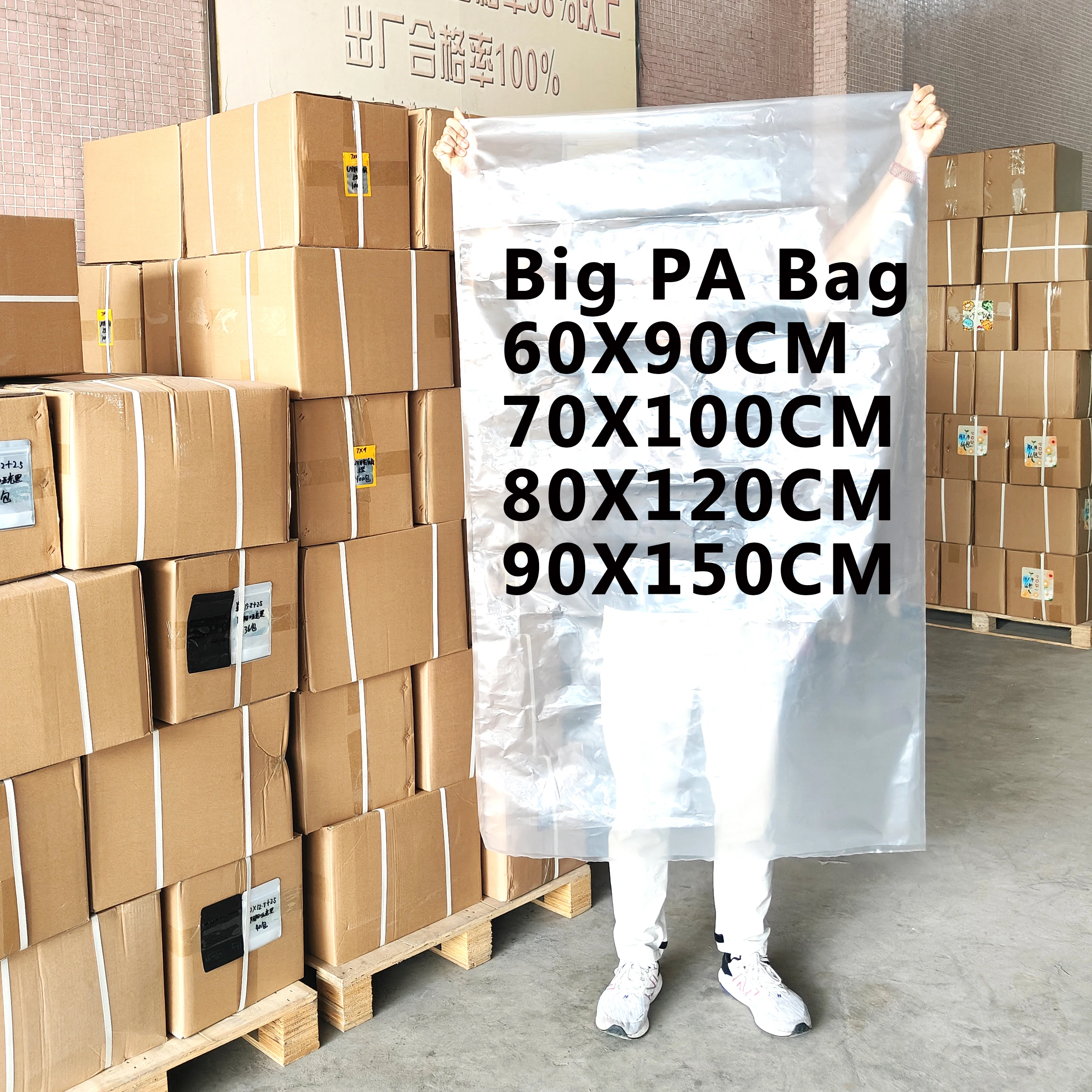 10 PCS PA Vacuum Bag Big Size Pro Bag Sealing 240 microns Thick Heavy Strong Bursting Strength PA Clear Food Storage Bags