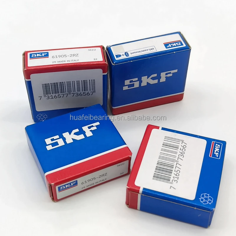 Original SKF 25 x42x9mm 61905-2RZ Deep groove ball bearing with seals or shields