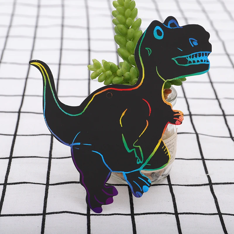12  Dinosaur designs Children DIY small scratch card product