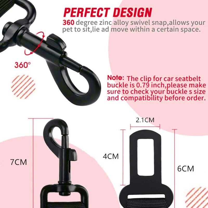 Wholesale cross-border retractable car pet safety belt dog leash