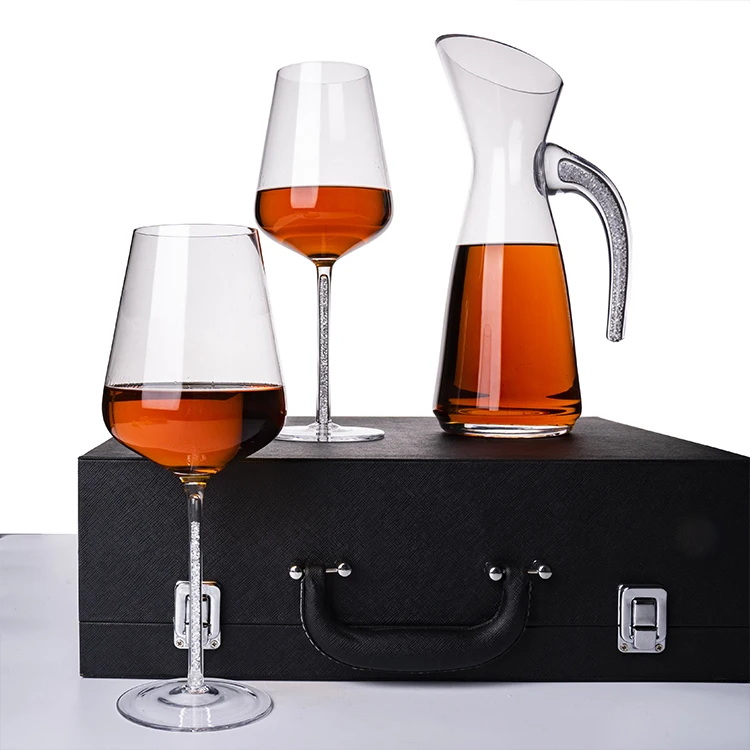 Hand Blown Creative Antique Decanter Gift light luxury Glass Wine Sets red wine glass set