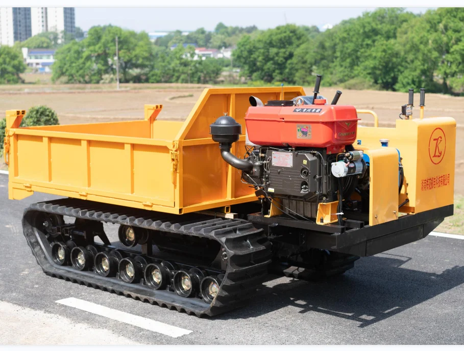 Hunan Plum Small Crawler Dumper Transporter Diesel Self Loading 3 Ton Crawler Carrier for Palm Plantation