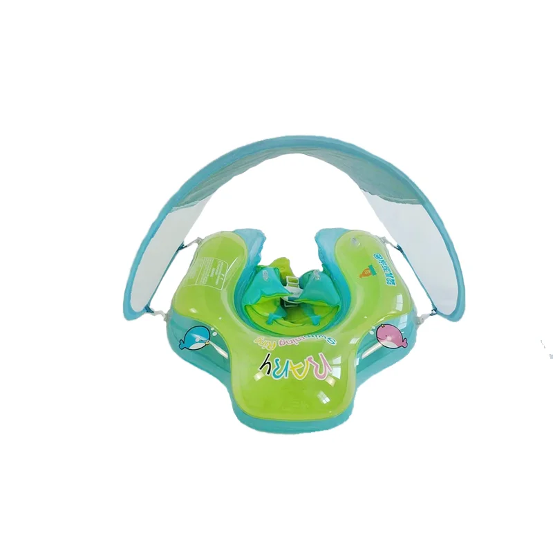 YUZHILONG listing Used in indoor and outdoor swimming pools and sea child  baby swim floating canopy ring with detachable canopy