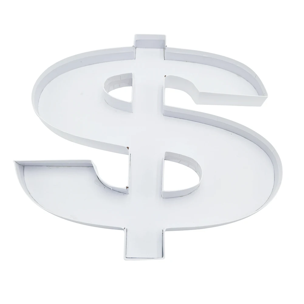 Grazing Cookie Sweet Cake Packaging Cardboard Letter Number Fillable $ Dollar Shaped Gift Box For Treat