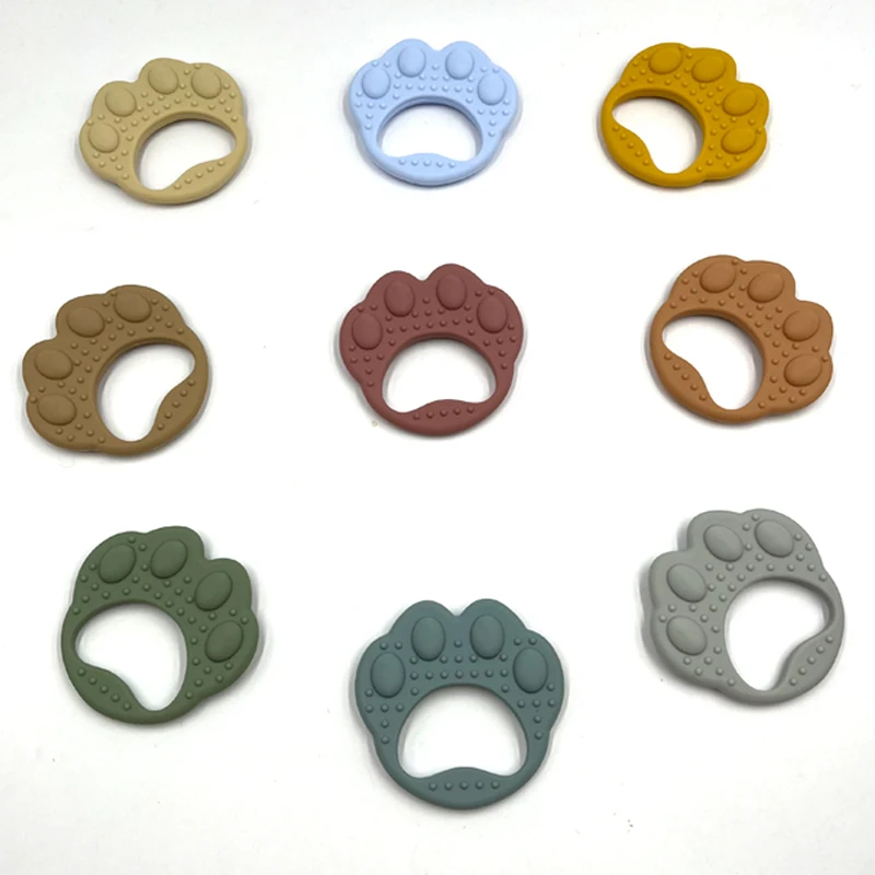 Новинка, Прорезыватель для зубов в форме лапы, не содержит Бисфенол А, силиконовый Прорезыватель для зубов, детский Прорезыватель для зубов из натурального каучука