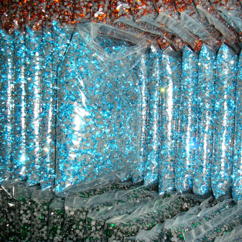 
Big Package Multi Size Colorful Glass DMC Hot Fix Rhinestones for Rhinestone Sandals Decoration 