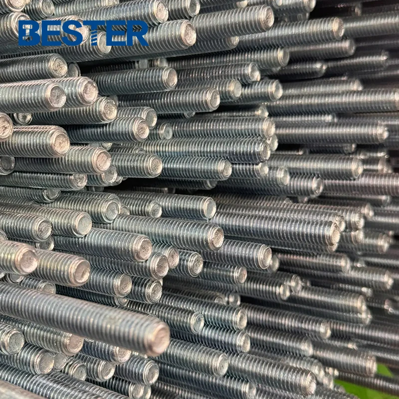 High tension ningbo iron din 975 black threaded bars a193 b7 stud bolts threaded rod thread bar