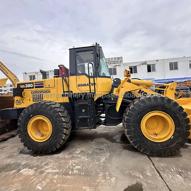 Used Japanese Komatsu WA380-6 wheel loader WA380-5 WA380-3, tractors 4x4 with loader WA380 mini loaders Komatsu WA600 price low