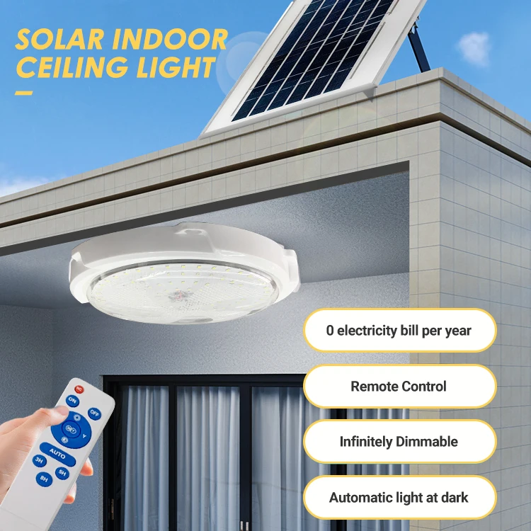 High Quality Waterproof Ip66 Remote Control Indoor Ceilinglight Aluminum Smd 100 200 300 400 Watt Solar Led Ceiling Light