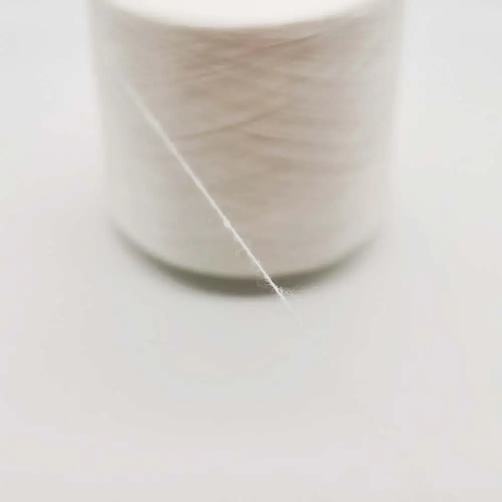 High elastic rabbit wool like core spun yarn viscose and nylon and polybutylece terephthalate blended yarn 28S/2,48NM/2