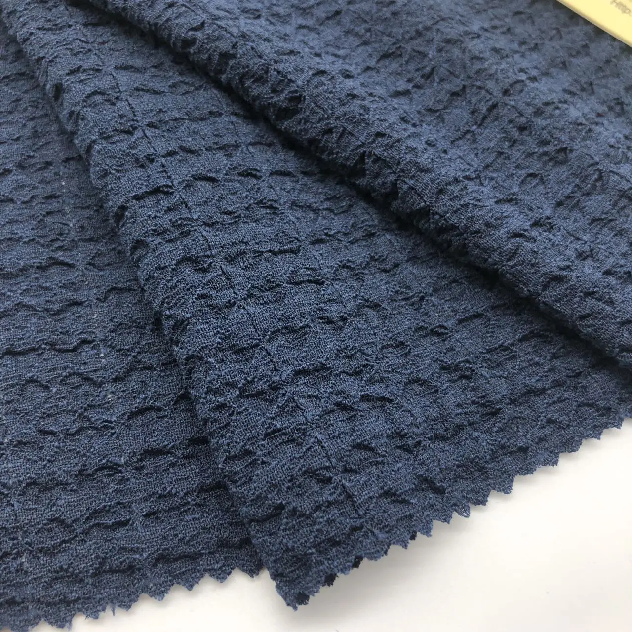 upf 50 Swim Fabric Crinkle Seersucker Spandex Polyester textured Swimwear Fabrics for Swim Bikini