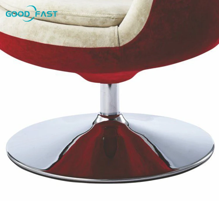 Different colors nordic leisure dining room velvet upholstered dining wine coffee fabric Swivel fiberglass Cup chair