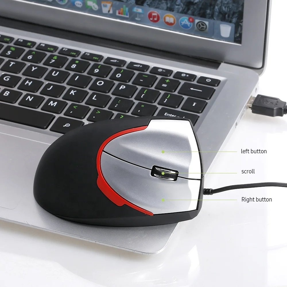 BM505 easy feel ergonomic vertical mouse reduce mouse hand gaming mouse