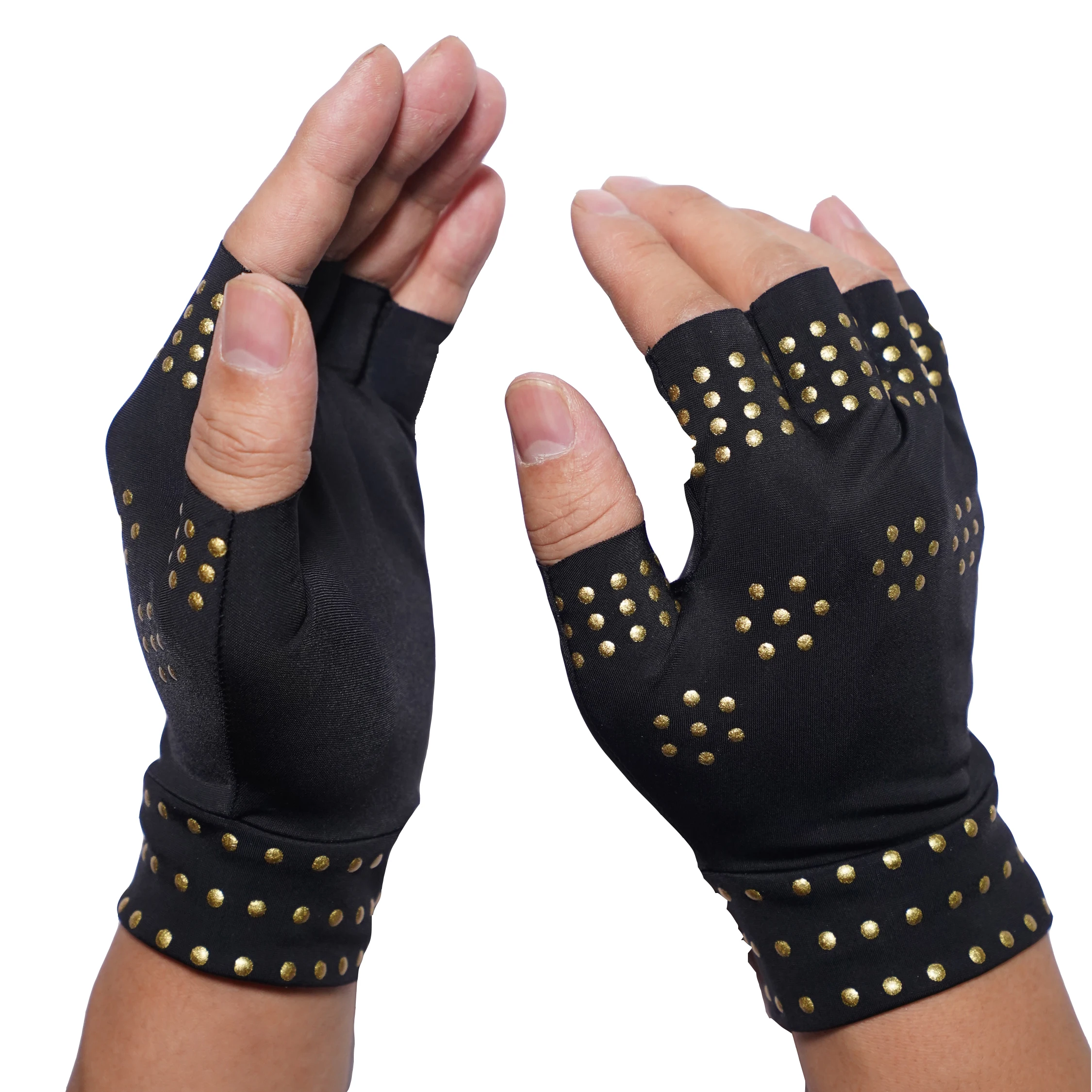 Open Finger Hand Gloves for Rheumatoid and Osteoarthritis Arthritic Joint Pain Relief for Computer Typing