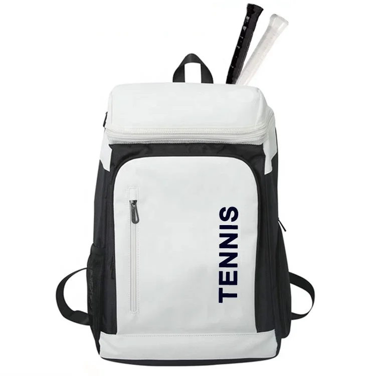 Large Capacity Portable Tennis Racket Bag Durable Waterproof Tennis Paddle Gym Sports Backpacks with Shoe Compartment