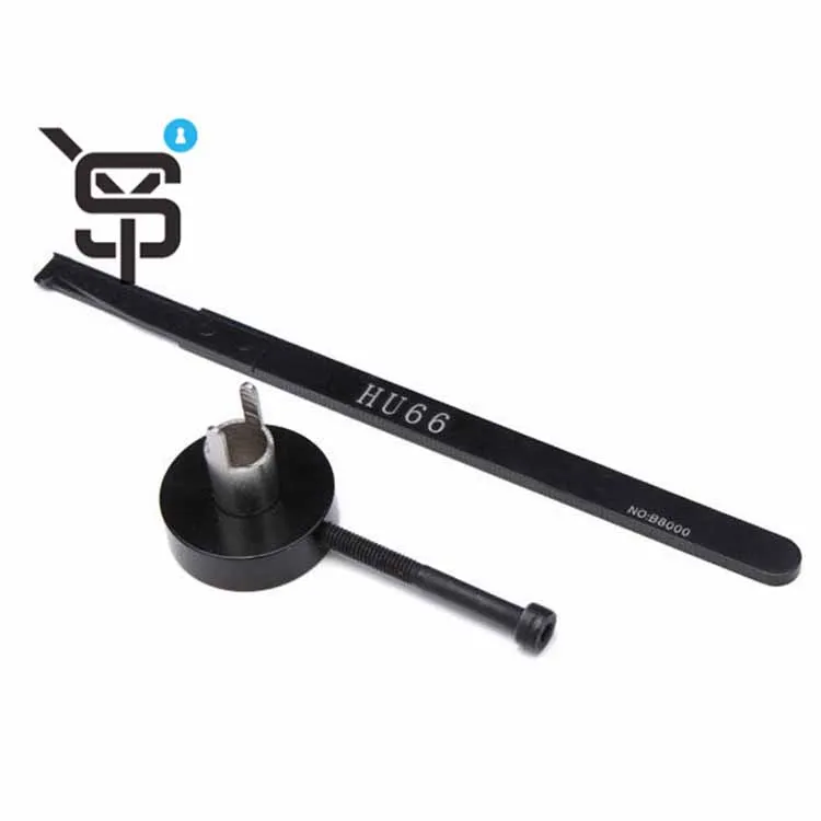 High Quality black Locksmith tools Open car key GOSO HU66 Inner Groove Lock pick set