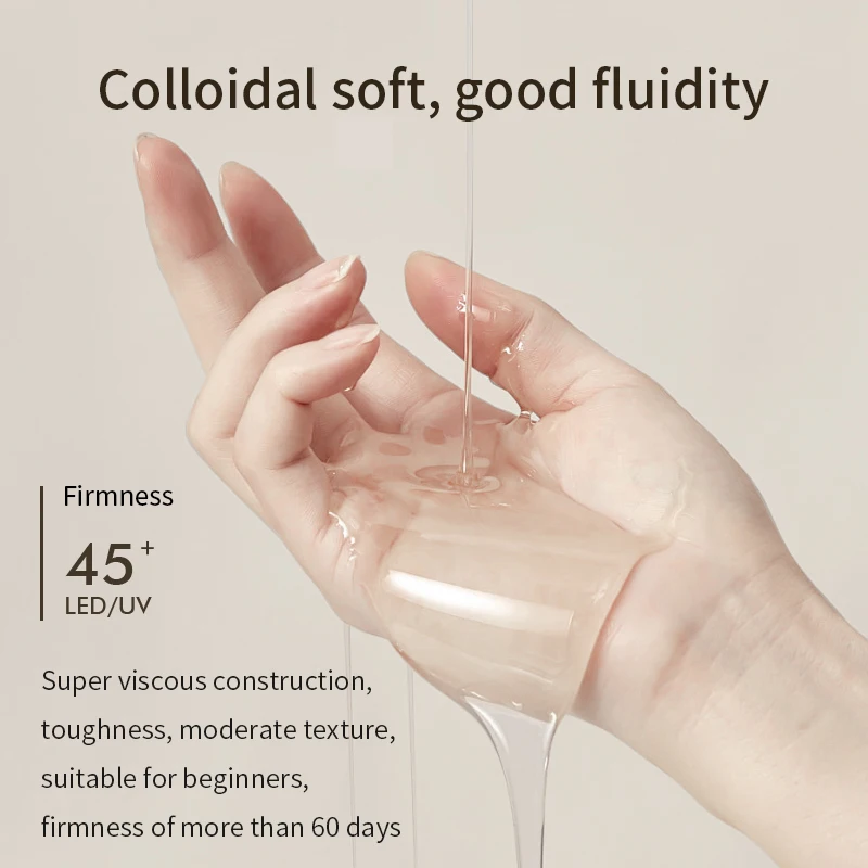 Shaping Lasting Levelling Tips Glue Reinforce Gel for Nails Gel Nail Art Base Coat Liquid Gel Construction Nails