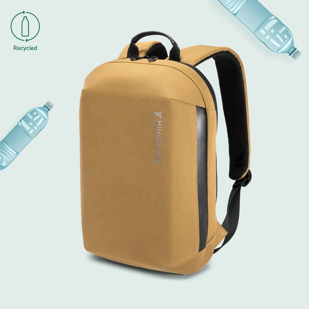 Kingsons 24 litre backpack and rucksack for outdoor travelling with recycled hiking backpack in brown backpack