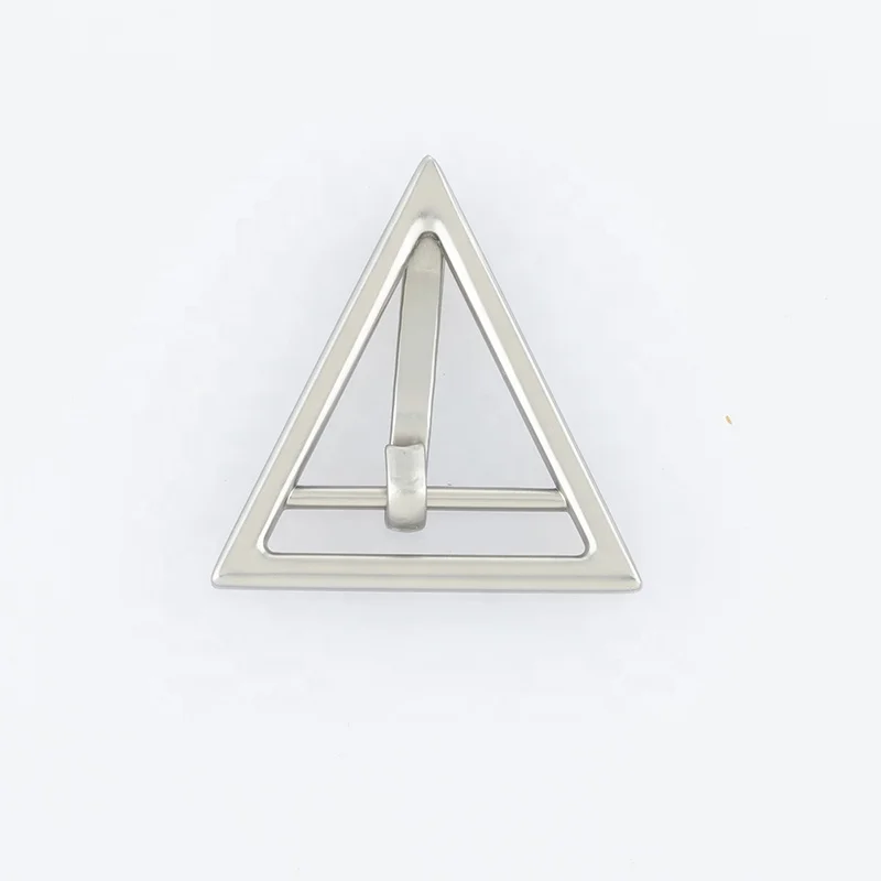 Triangle pin center bar metal buckles