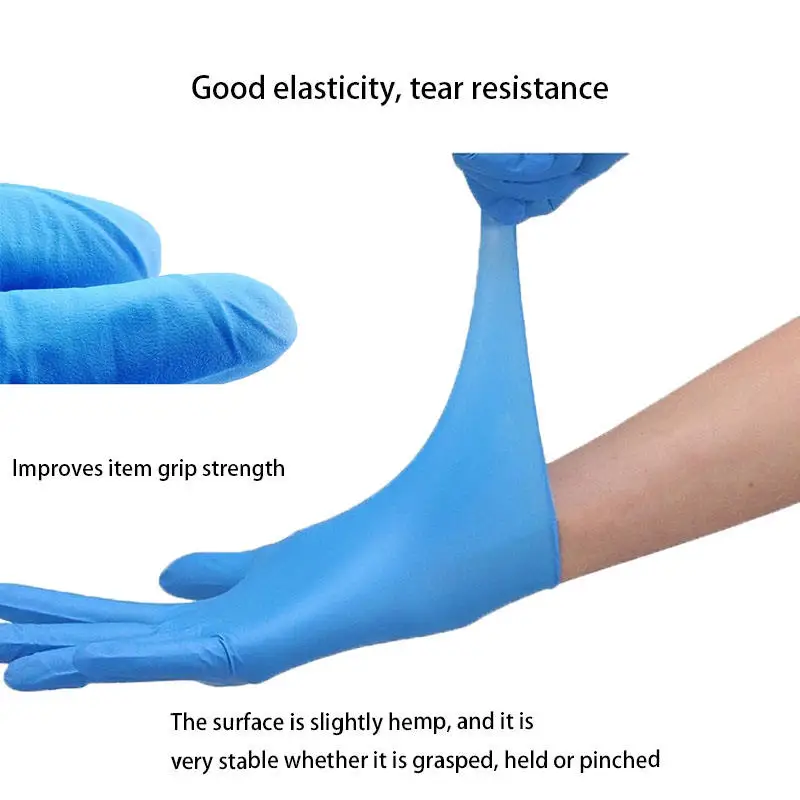 UT Nitrile 5MIL 6MIL 12 inches 9 inches with diamond texture Economic Price Powder Free Clear Blue Disposable Nitrile Gloves