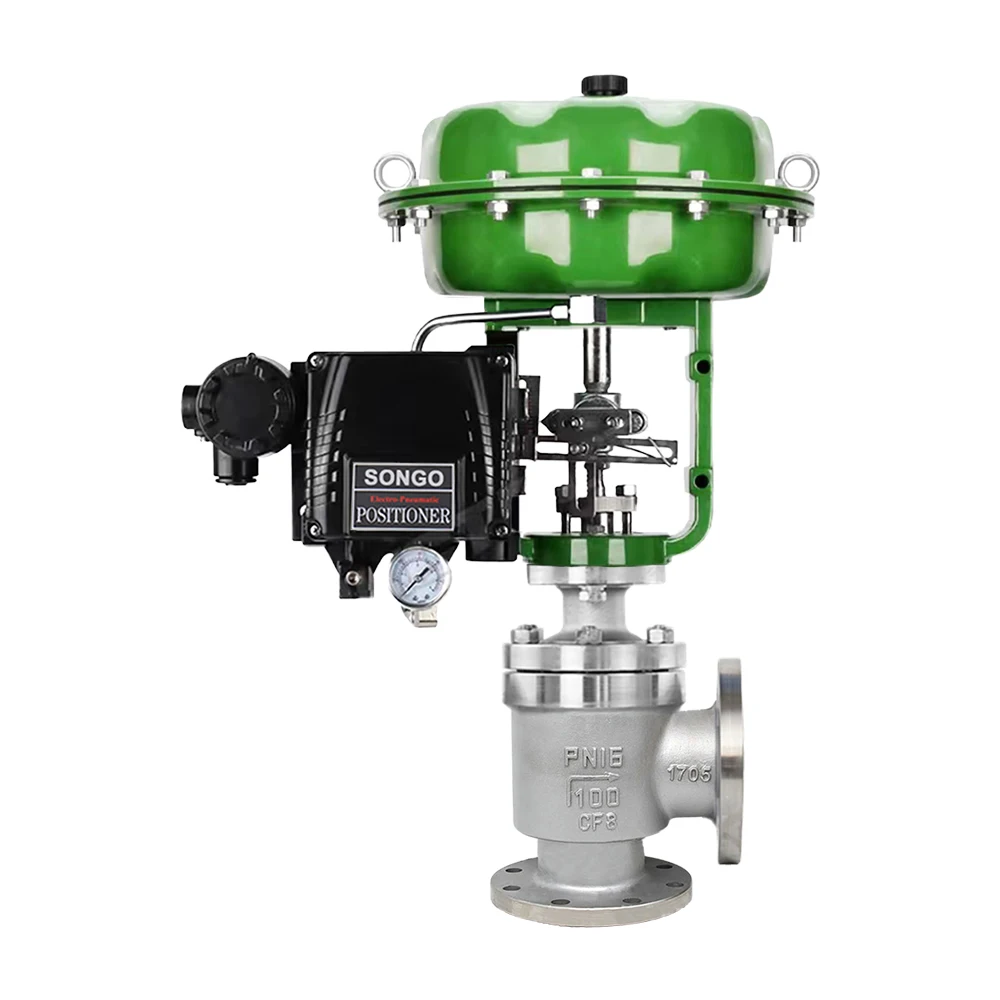 WCB Electric Angle control valve single seated Control Valve on/off type temperature flow Modulating Valve