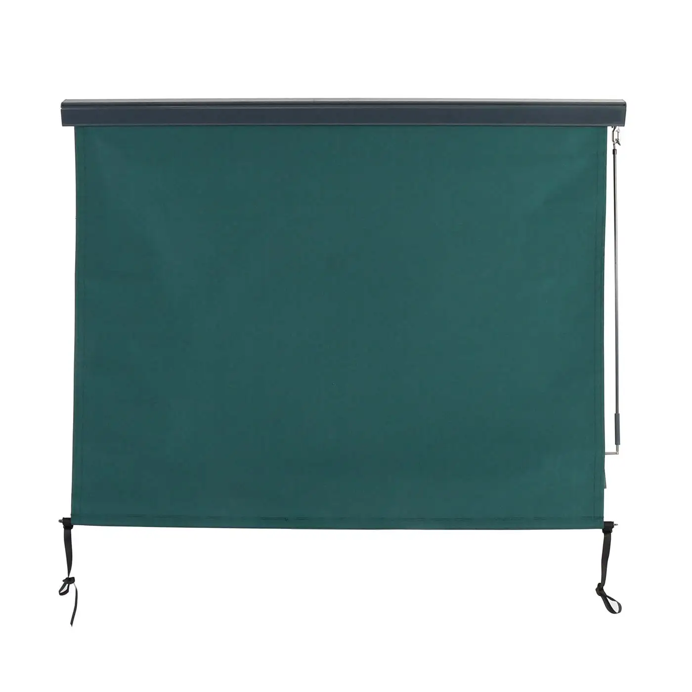 Customized Outdoor Vertical Drop Awning Smart Windproof Zip Track Roller  Vertical Awning Sunshades Blinds for Garden Building