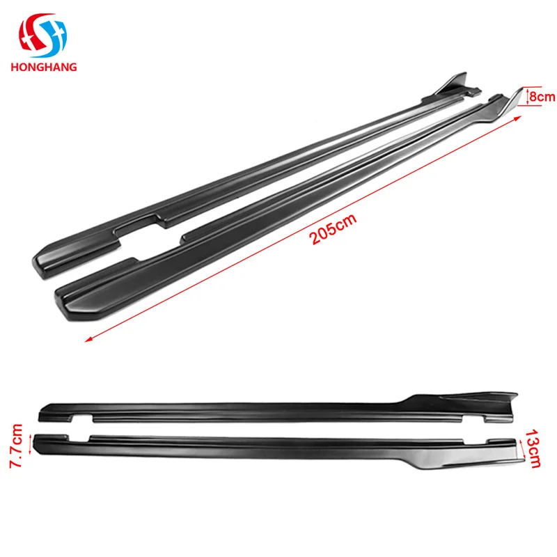 Honghang supplier produces carbon fiber auto spare parts side skirts for Dodge challenger 2012+