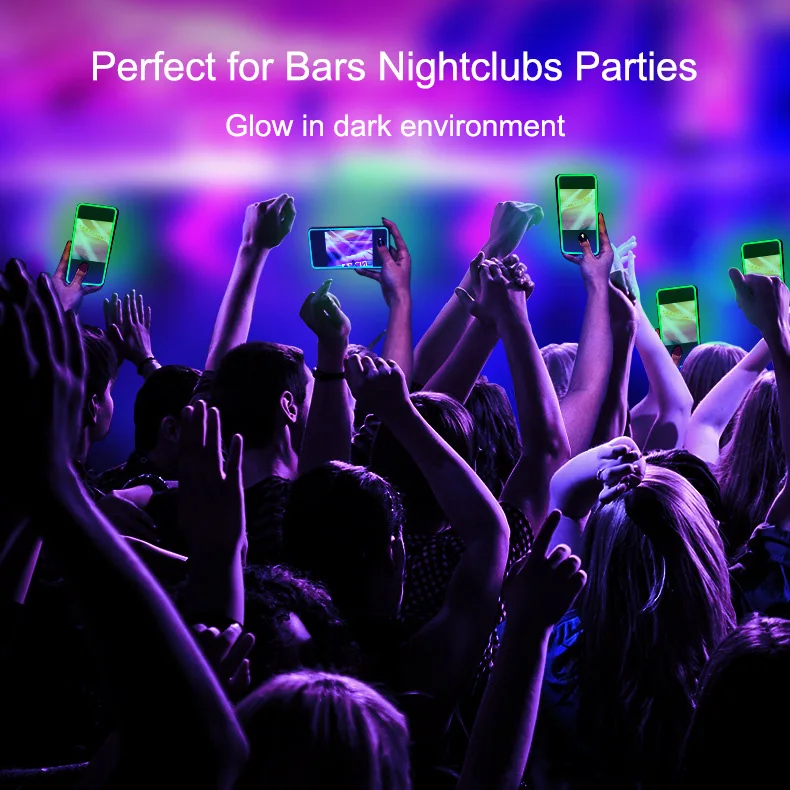 HD Clear 9H Tempered Glass Colorful Luminous Screen Protector For iPhone 11 12 13 Pro Max Mini X XR XS 6 7 8 Plus Glow in Dark