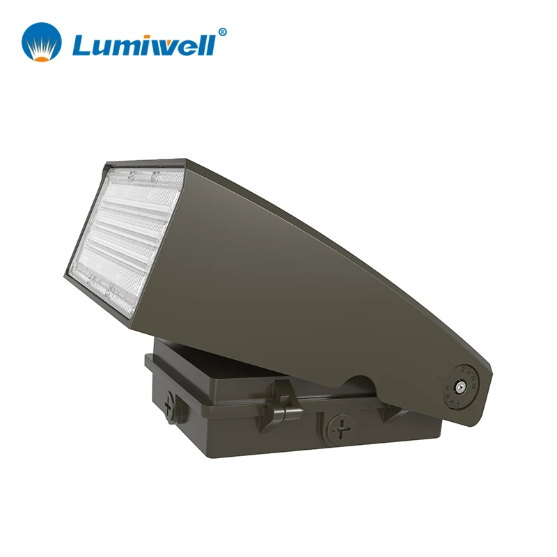 ETL 20W 30W 40W 60W 80W 100W 120W Industrial Outdoor Adjustable Head LED Wall Pack with Dusk-to-Dawn