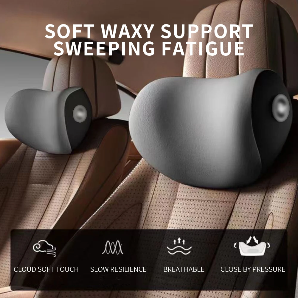 Car head pillow Car seat memory lumbar cushion high appearance level comfortable car neck pillow pair Memory foam products