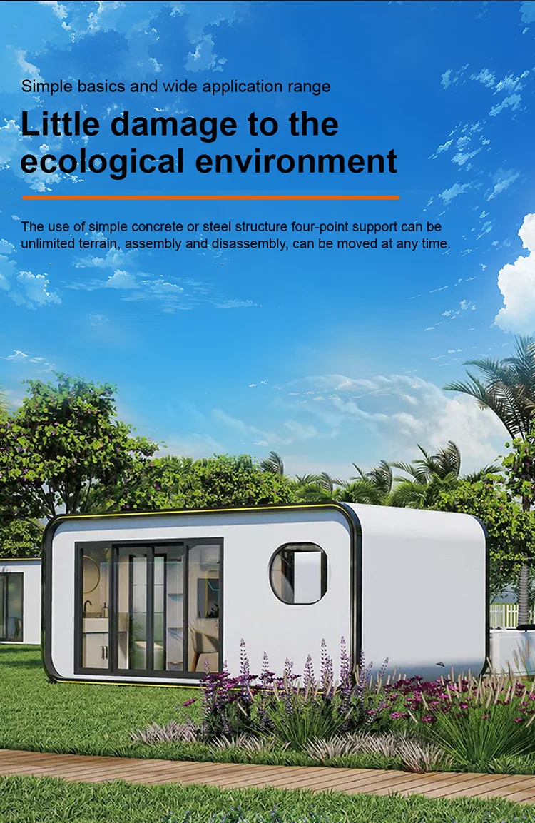 New Design Cabin Homes Space Modern Hous Prefabr Capsule House Country Yard  Holiday Villages Small Modular Housed