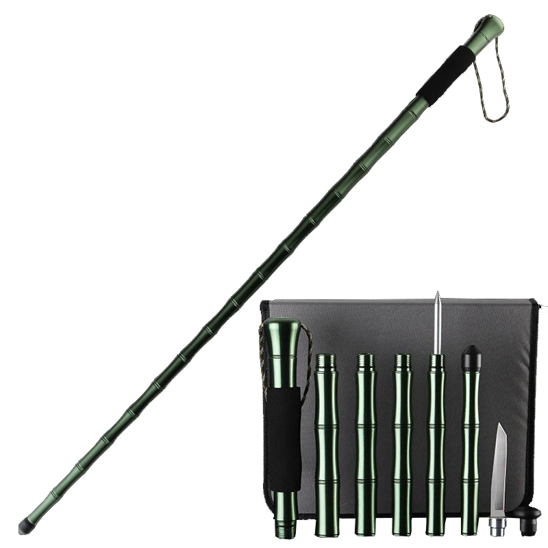 High Quality Ski Poles Foldable Crutch Trekking Pole Carbon Nordic Walking Sticks Walking Pole Alpenstock Trekking