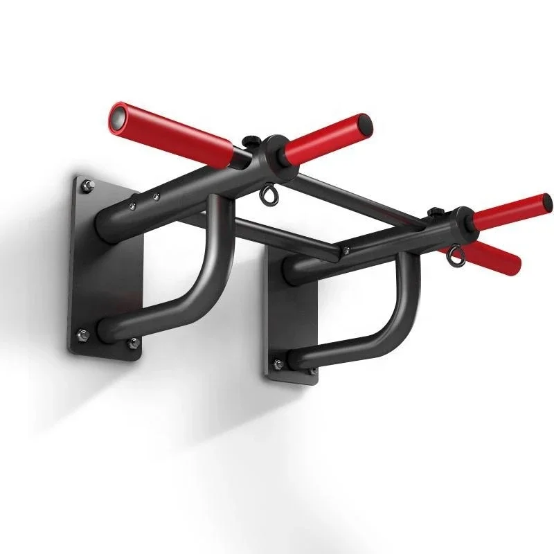 
2020 Hot Sale Useful Heavy Duty Door Parallel Dip Bar Fitness Wall Mount Pull Up Bar 