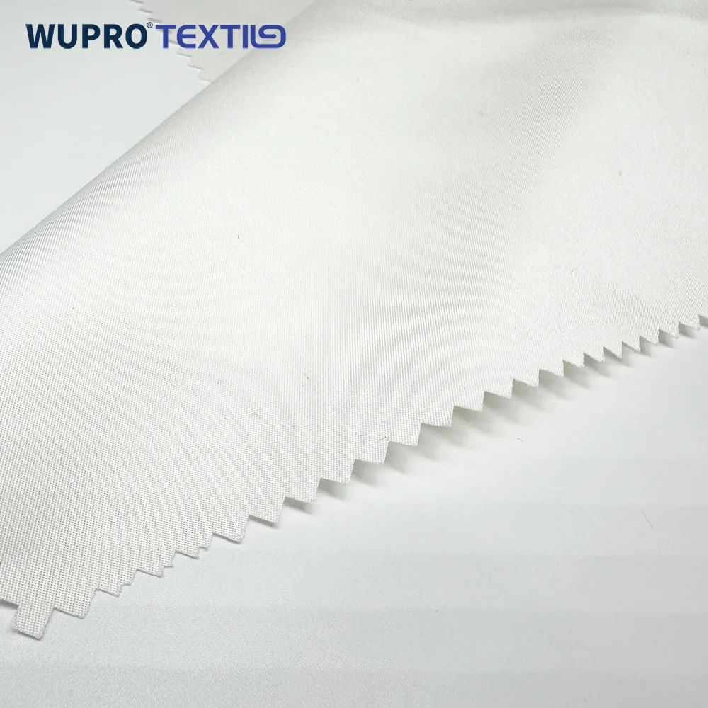 [WUPRO textile] 2/1 с логотипом на заказ саржевая белая Цифровая печатная ткань 123gsm 100% составная полиэфирная pongee
