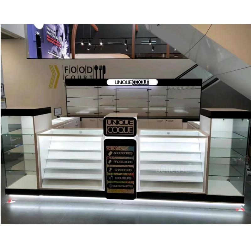 Mobile Phone Repair Store Furniture Phones and Accessories Display Showcase Mall Kiosk Cell Phone Store Fixtures Displays