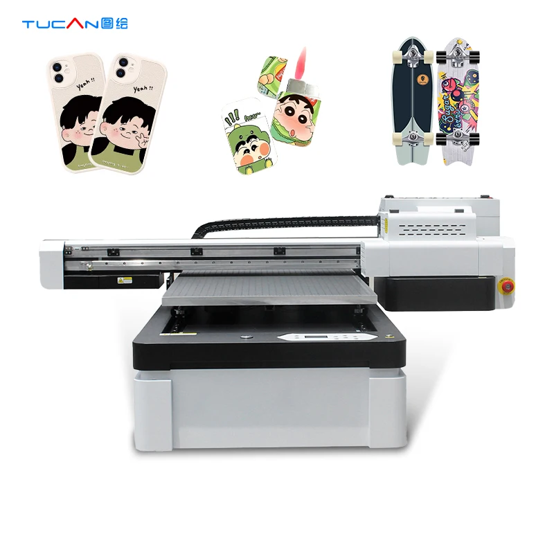 900*600MM UV printer multifunction LED light UV flatbed printer for Label Card Tube Phone Case printing machine
