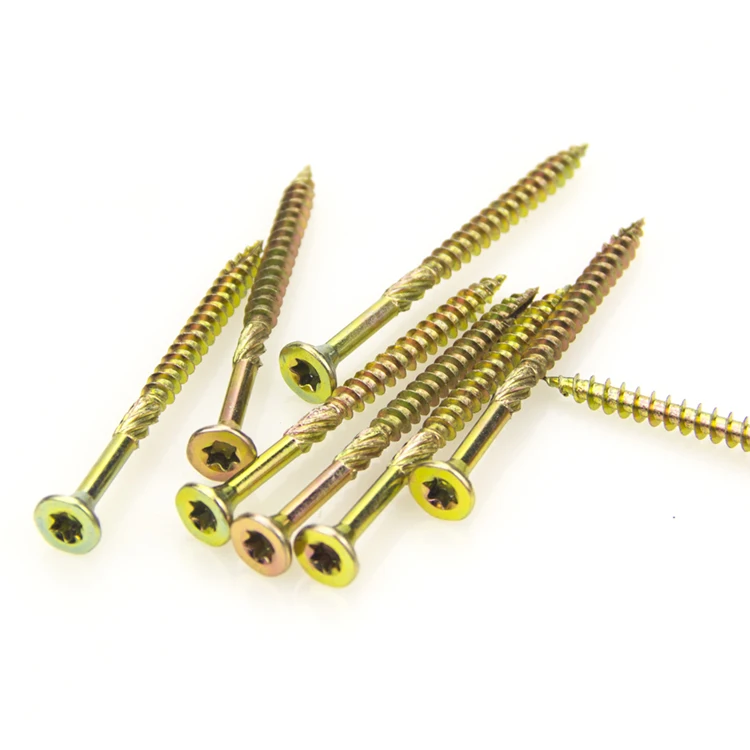 T25 torx drive double countersunk head wood chipboard screws