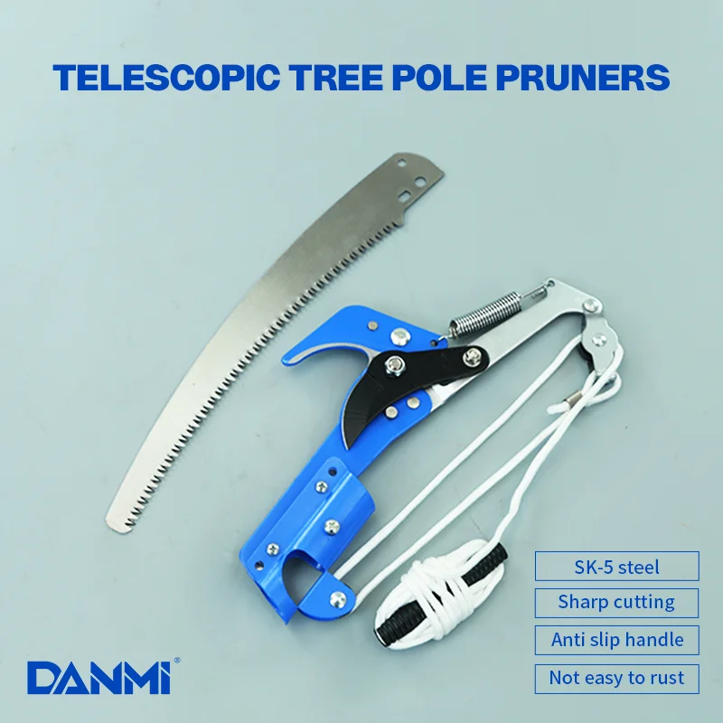 DANMI Extendable Scissors Pruning Tool Tall Tree Branch Lopper High-altitude Shears
