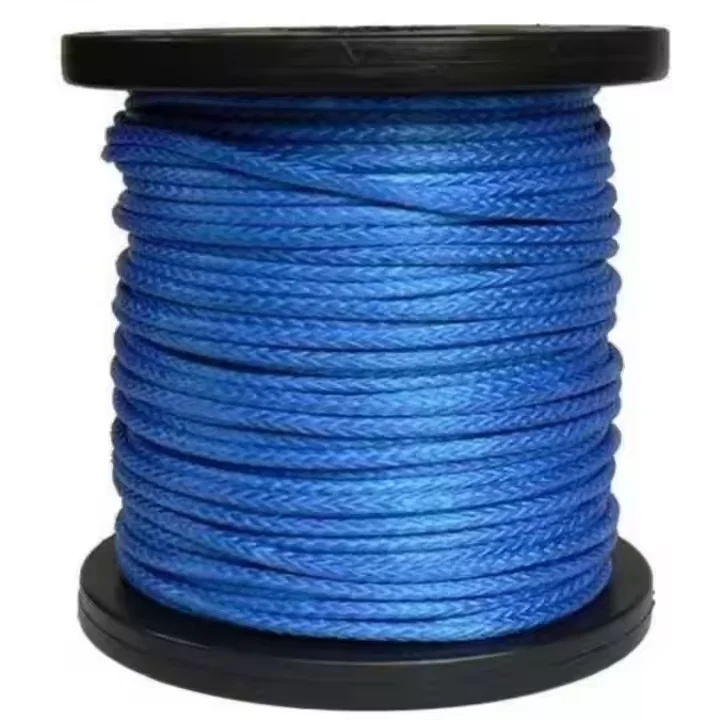 Marine Supplier High Strength 12 Strands Braided Dyneema Ship Rope Sailing 100% Synthetic Uhmwpe Rope For Marine Mooring Rope