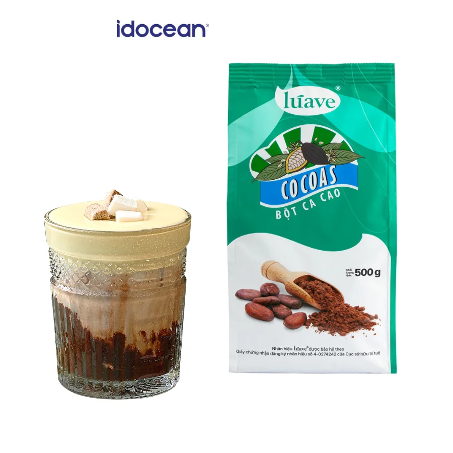 Cocoa Powder Bag Best Selling Pure Natural Cocoa Powder For Cake FSVP Certificate Custom Bag Packing Vietnamese Factory