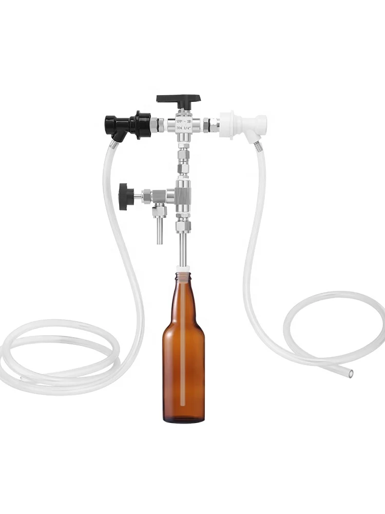Beer Bottle Filler,Ball Lock Counter Pressure Bottle Filler,304 Stainless Steel Beer Bottle Filling Tools For Homebrew