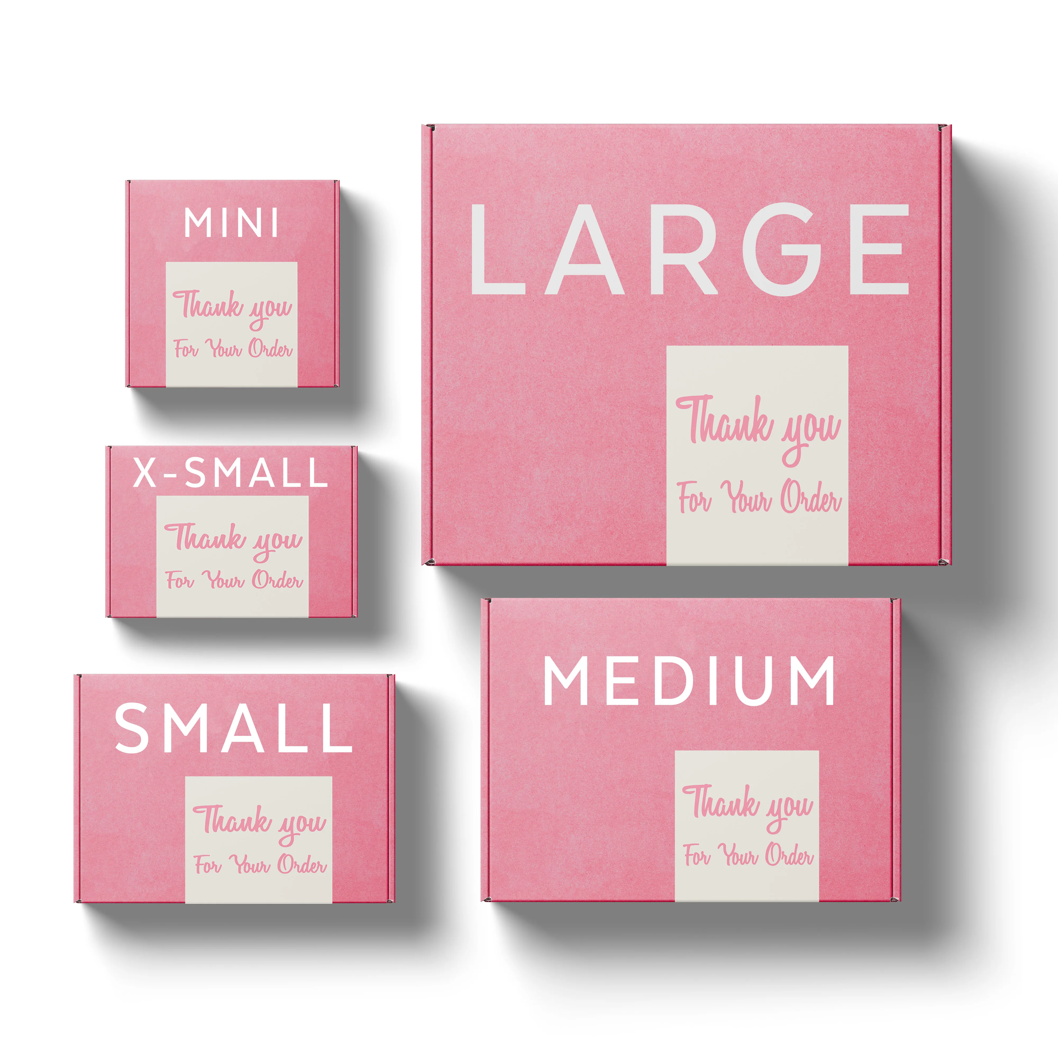 Customized Logo Recyclable Corrugated Cardboard Subscription Gift Clothes Cosmetics Paper Packaging Pink Mailer Shipping Box