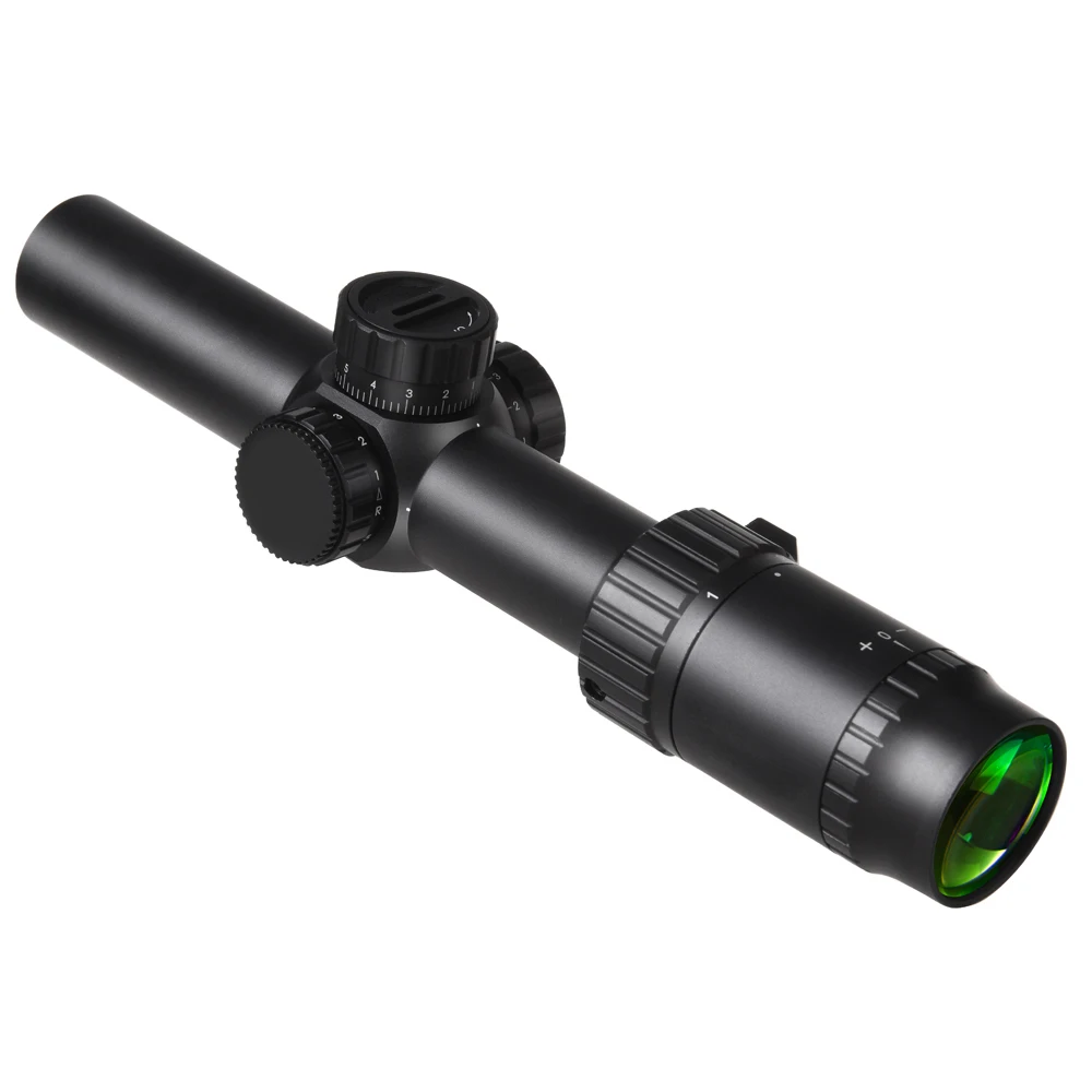 Оптовая продажа OEM ODM LPVO 1-6X24 ИК-оптический прицел с подсветкой протравленная стеклянная сетка тактическая оптика для стрельбы фиксация. 308