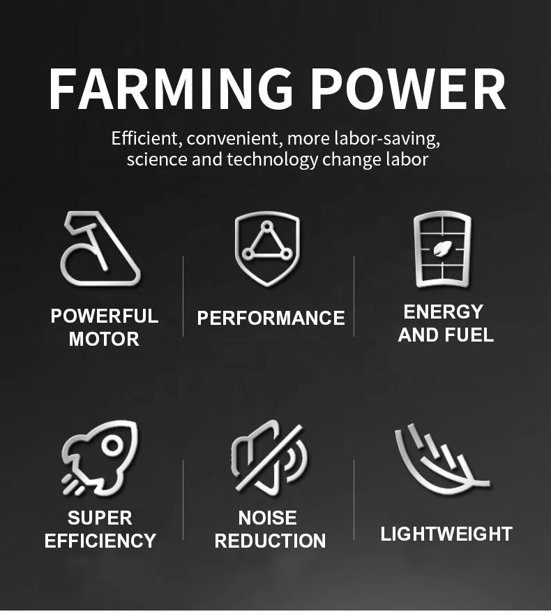 Agricultural Machinery Farm Hand Push Two Stroke or Four Stroke Mini Cultivator Tiller