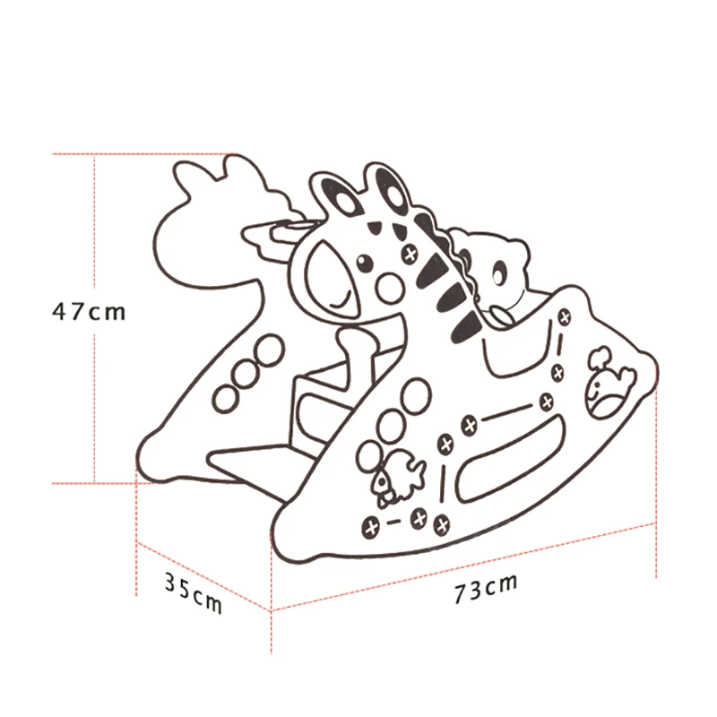  Feiqitoy fawn rocking horse