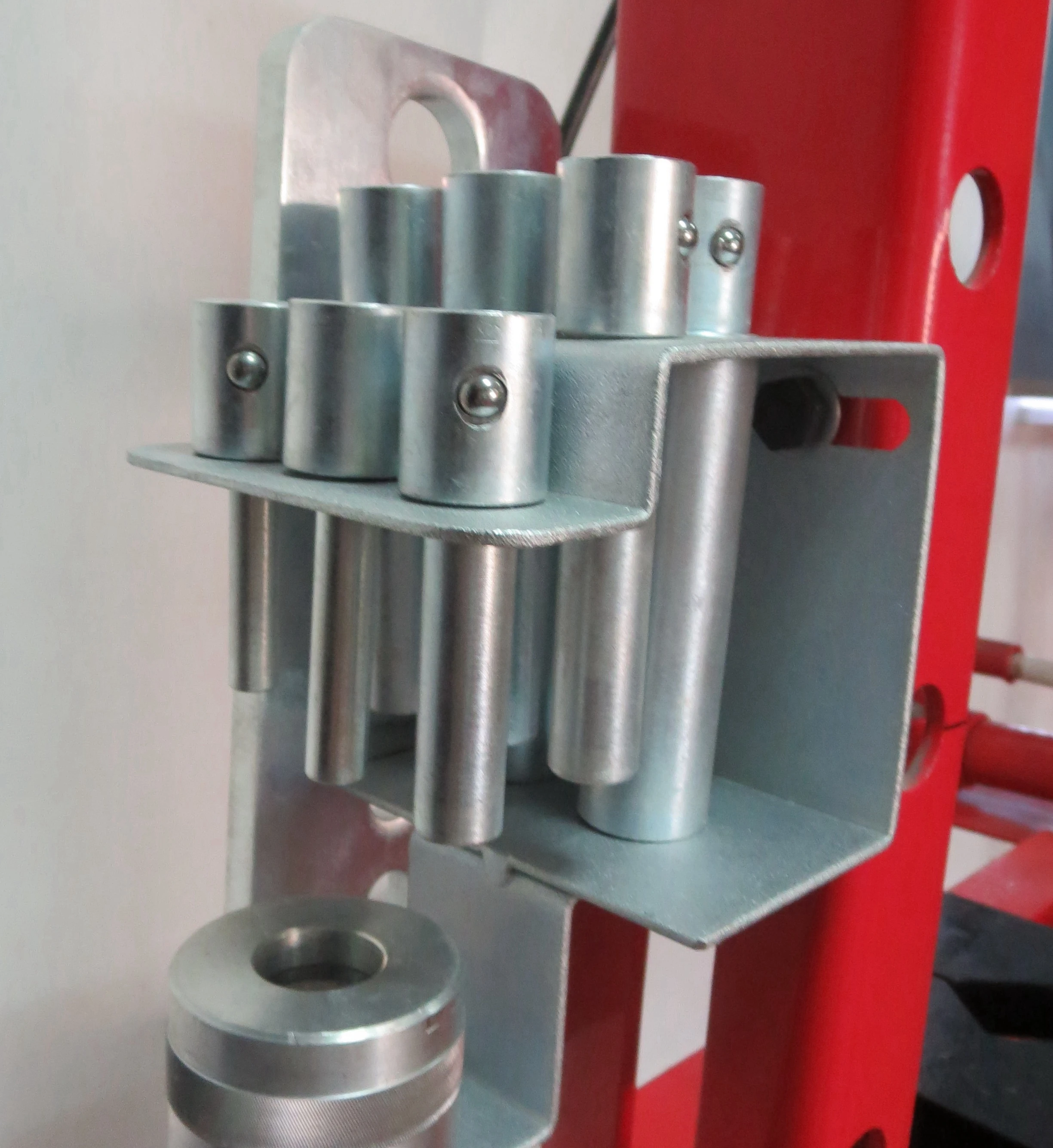 12T 12Ton 12Tonne CE Hydraulic Floor Manual Shop Press With Gauge, Press Pin Set & Grid Guard