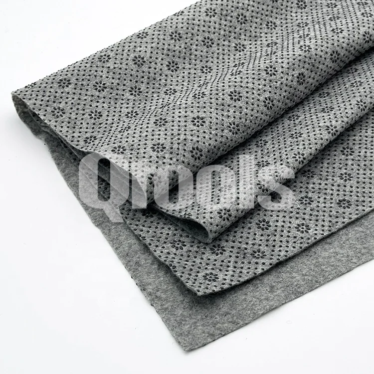 Wholesale Custom Final Backing Fabric Cloth Non-slip Rug Pad Polyester Dots Carpet Secondary Backing Cloth