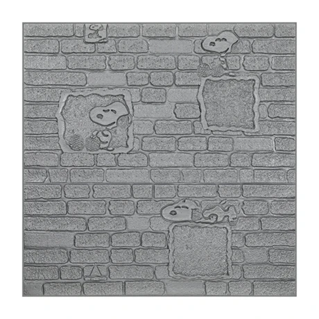 
Popular Korean Kids Living Room cartoon dog Self Adhesive XPE Foam 3D Brick Wallpaper kids room 3d printable wall paper 